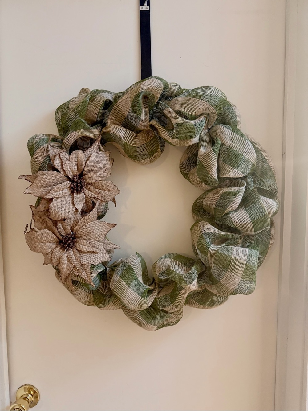 20 inch burlap wreath with wire frame homemade